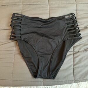 Black High-Waisted Bikini Bottoms